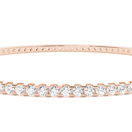 Zinkeneinstellung runder Diamantarmreif