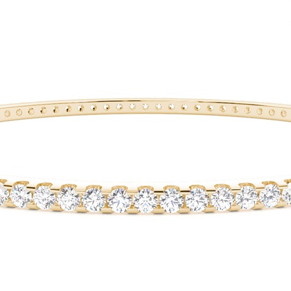 Zinkeneinstellung runder Diamantarmreif