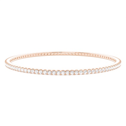 Prong Setting Round Diamond Bangle