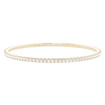 Prong Setting Round Diamond Bangle