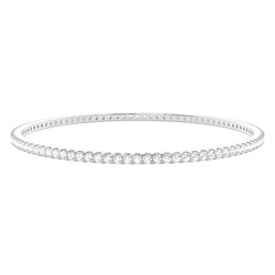 Prong Setting Round Diamond Bangle