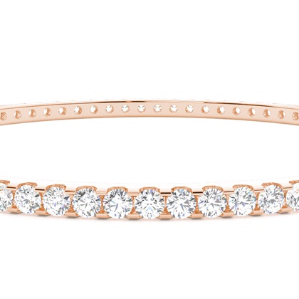 Zinkeneinstellung runder Diamantarmreif