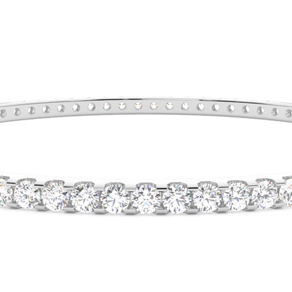 Zinkeneinstellung runder Diamantarmreif