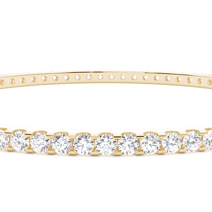 Zinkeneinstellung runder Diamantarmreif