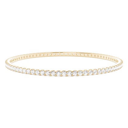 Prong Setting Round Diamond Bangle