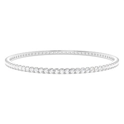 Prong Setting Round Diamond Bangle