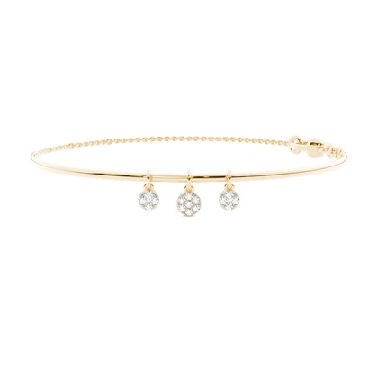Yellow Gold Friendship Diamond Bracelets