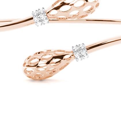 Zinkeneinstellung runder Diamantarmreif