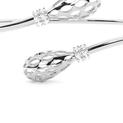 Zinkeneinstellung runder Diamantarmreif