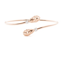 Prong Setting Round Diamond Bangle