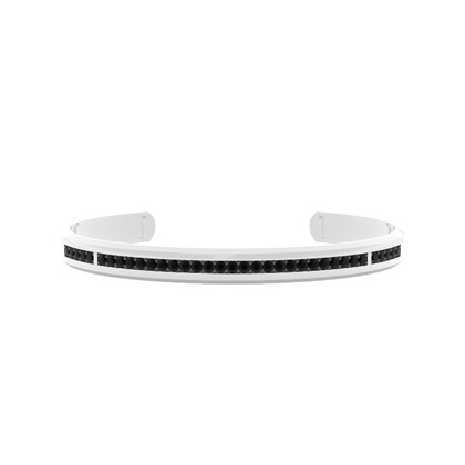 Black Diamond Men's Cuff Bangle