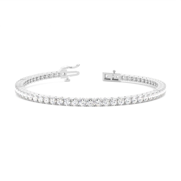 4-Draads Chaton Zetting Diamanten Tennis Armband