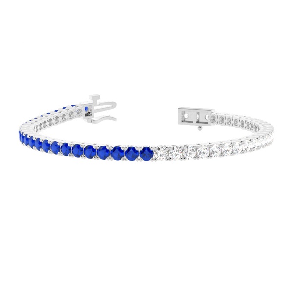 Round Multi Color Tennis Bracelet
