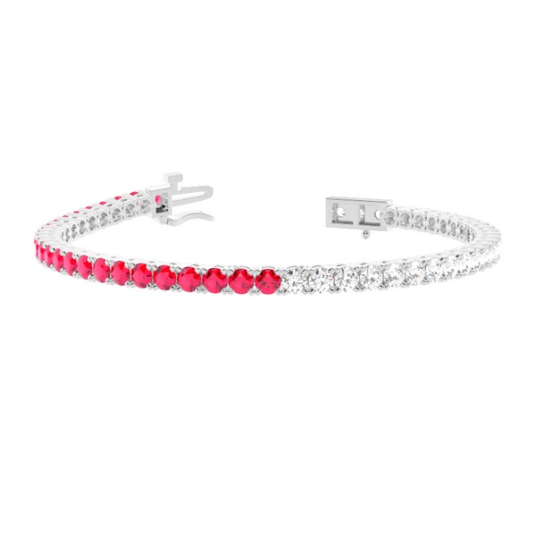 Round Multi Color Tennis Bracelet