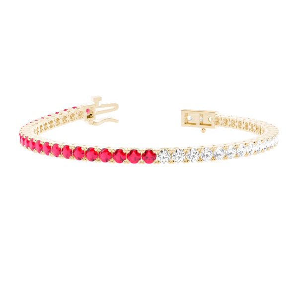 Round Multi Color Tennis Bracelet