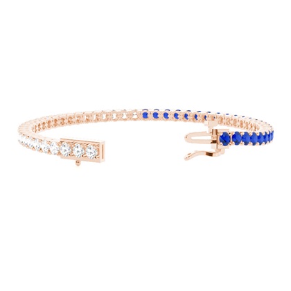 Rundes mehrfarbiges Tennisarmband