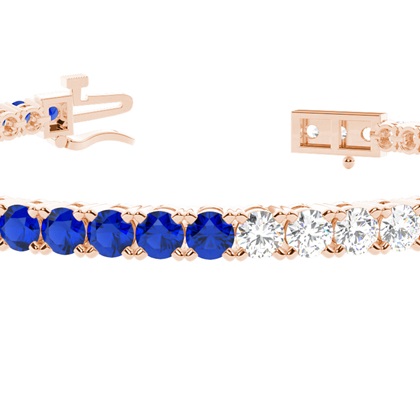 Rundes mehrfarbiges Tennisarmband