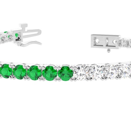 Rundes mehrfarbiges Tennisarmband