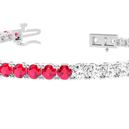 Round Multi Color Tennis Bracelet