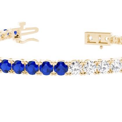 Rundes mehrfarbiges Tennisarmband