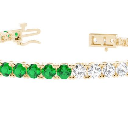 Round Multi Color Tennis Bracelet