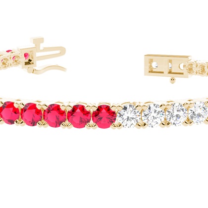 Rundes mehrfarbiges Tennisarmband