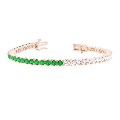 Round Multi Color Tennis Bracelet