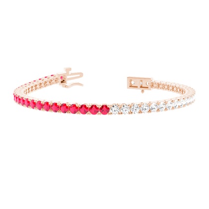 Round Multi Color Tennis Bracelet