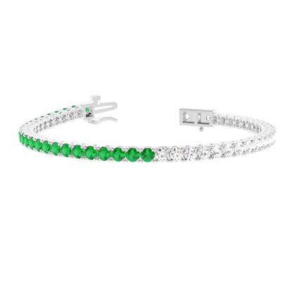 Round Multi Color Tennis Bracelet