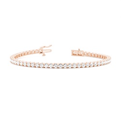 4-Zinken-Diamant-Tennisarmband