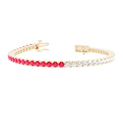 Round Multi Color Tennis Bracelet