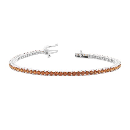 Citrine Birthstone Tennis Bracelet