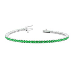 Emerald Gemstone Tennis Bracelet