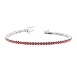 Garnet Birthstone Tennis Bracelet