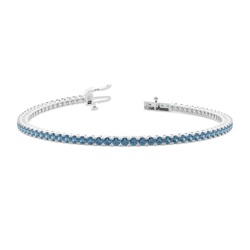 Blauer Topas Tennisarmband