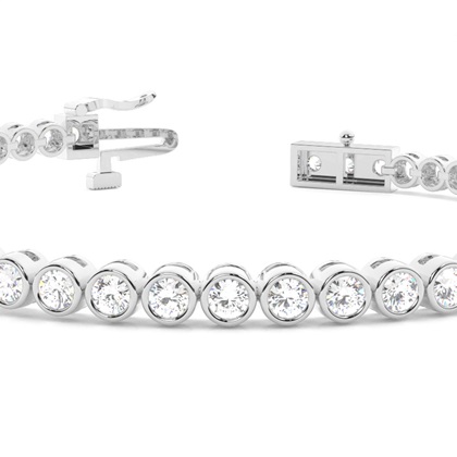 Full Bezel Setting Tennis Bracelet