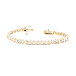 Bezel Set Tennis Armbånd