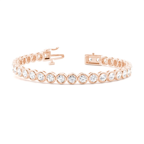 Bezel set tennis Bracelet