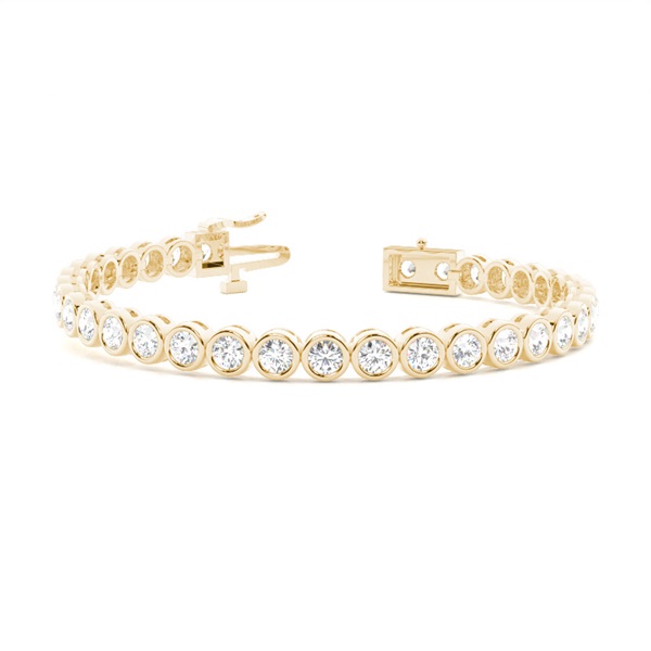 Bezel set tennis Bracelet