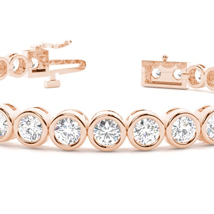 Bezel set tennis Bracelet