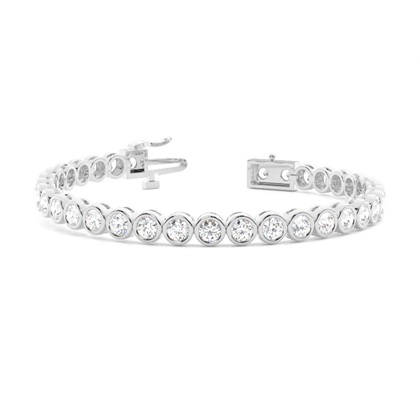 Bezel set tennis Bracelet