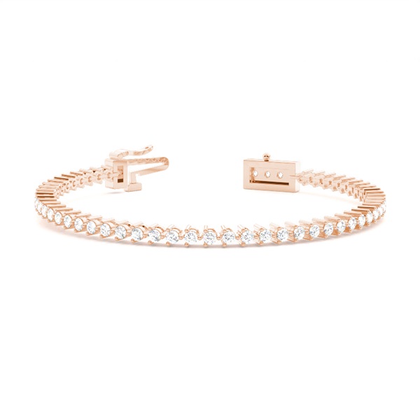 3 Prong Setting Tennis Bracelet