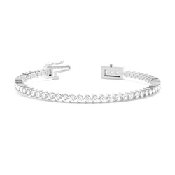 Bracciale Da Tennis Con Montatura A 3 Griffe