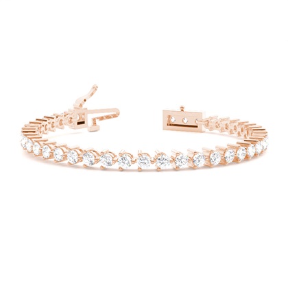 3 Prong Setting Tennis Bracelet