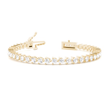 Yellow Gold Diamond Tennis Bracelet