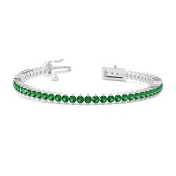Rundes Tennisarmband in Krappenfassung