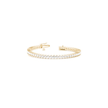 Yellow Gold Diamond Tennis Bracelet
