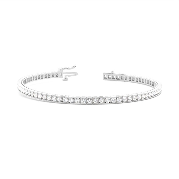 Tennis-Armband in einer Kanalfassung