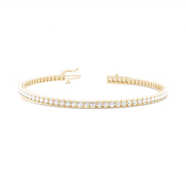 Channel Setting Tennis Bracelet