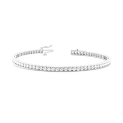 Pulsera Tennis Engarzado En Canal